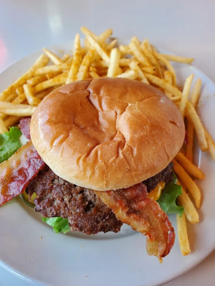Bacon and Cheese Steak Burger